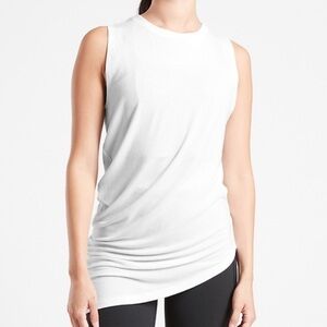 Athleta Cloudlight Restore Asymmetrical Tank Top Tunic Style | Size Medium | EUC